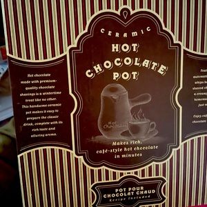 Williams Sanoma hot chocolate pot new in box
